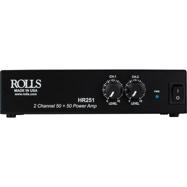 Main product image for Rolls HR251 50 + 50 Watt XLR Power Amplifier245-1262